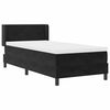 vidaXL Boxspringbed met matras Zwart 190 x 90 cm Fluweel
