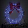 vidaXL Krans met 150 LED Blauw 120 cm Acryl