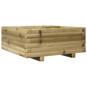 vidaXL Plantenbak 60x60x26,5 cm ge&iuml;mpregneerd grenenhout