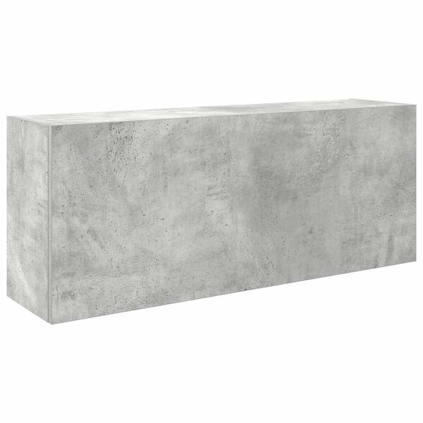 vidaXL Badkamerwandkast 100x25x40 cm bewerkt hout betongrijs