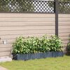 vidaXL Tuin Bloempot 4 pcs Licht Grijs Staal