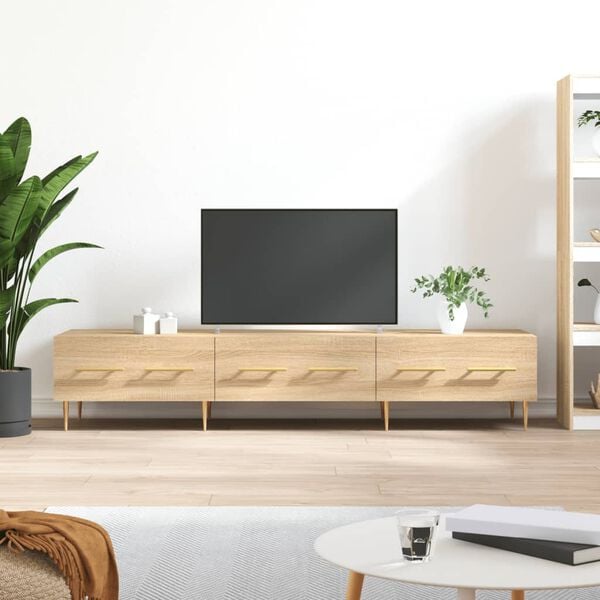 vidaXL Tv-meubel 150x36x30 cm bewerkt hout sonoma eikenkleurig