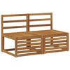 vidaXL 2 Stuk Buiten Midden Sofa Massief Acaciahout Naturel