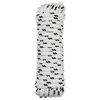 vidaXL Boottouw 10 mm 12 m Wit en zwart Polyester