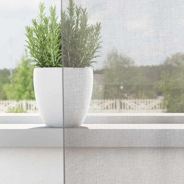 vidaXL Gordijnen voile met doorvoertules 2 st 140x260 cm lichtgrijs