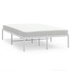 vidaXL Bedframe metaal wit 120x190 cm