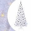 vidaXL Kunstkerstboom met 300 LED Wit 240 cm PVC en staal