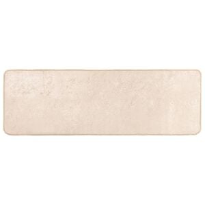 vidaXL Vloerkleedloper MARSA Cr&egrave;mekleurig 50 x 100 cm Polyester en PVC