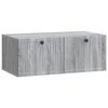 vidaXL Wandbeugel TV-kast Grijs sonoma 78,5 x 41 x 30 cm Bewerkt hout
