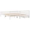 vidaXL Bedframe zonder matras massief grenenhout wit 200x200 cm