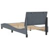 vidaXL Bedframe zonder matras "Hanko" 90x200 cm fluweel donkergrijs
