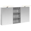 vidaXL Badkamerkastenset 3 st 140 x 14,5 x 70 cm Bewerkt hout