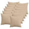 vidaXL Kussensloop 12 st HEERLEN Taupe 40 x 40 cm corduroy