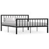 vidaXL Bedframe metaal zwart 160x200 cm
