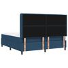vidaXL LED Box Spring Bed met matras Blauw 180 x 200 cm Stof
