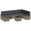 vidaXL Bankstel 6 st poly rattan