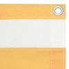 vidaXL Balkonscherm 75x600 cm oxford stof wit en geel