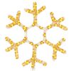 vidaXL Kerstfiguur sneeuwvlok met 72 warmwitte LED's 38x37 cm