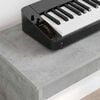 vidaXL Keyboardstand Beton Grijs 130 x 32 x 64 cm Bewerkt hout