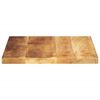 vidaXL Tafelblad vierkant 60x60x2,5 cm massief ruw mangohout