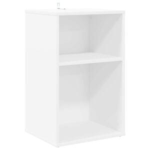 vidaXL Platenkast Wit 38 x 33 x 61 cm Bewerkt hout