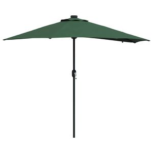 vidaXL Tuinparasol Groen 294 x 150 x 223 cm Polyester en staal