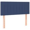 vidaXL Boxspring met matras stof blauw 100x200 cm