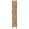 vidaXL Hoge kast met lade 2 pcs Artisan Eiken Geengineerd Hout en Glas