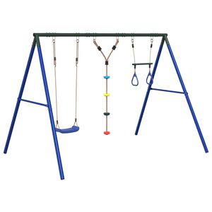 vidaXL Schommelset met schommels, trapeze en ladder