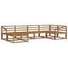 vidaXL Buiten bankenset 6 pcs Naturel Massief Acaciahout