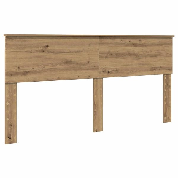 vidaXL Hoofdbord Artisan Eiken 90 cm Bewerkt hout