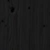 vidaXL Toiletrek 63x26x171 cm massief grenenhout zwart