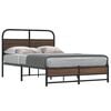 vidaXL Bedframe zonder matras bewerkt hout bruin eikenkleur 140x200 cm