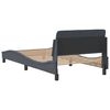 vidaXL Bedframe "Dover" 100x200 cm fluweel donkergrijs