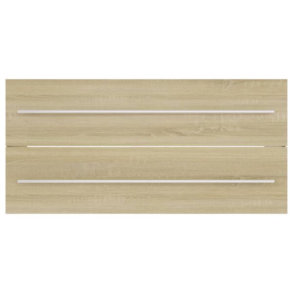 vidaXL Wastafelkast 100x38,5x48 cm bewerkt hout sonoma eikenkleurig