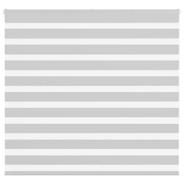 vidaXL Zebra rolgordijn 155x150 cm stofbreedte 150,9 cm lichtgrijs