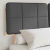 vidaXL Bedframe met Gevoerd Hoofdgedeelte Donkergrijs 120 x 200 cm