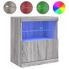vidaXL Dressoir met LED-verlichting 60x37x67 cm grijs sonoma eiken