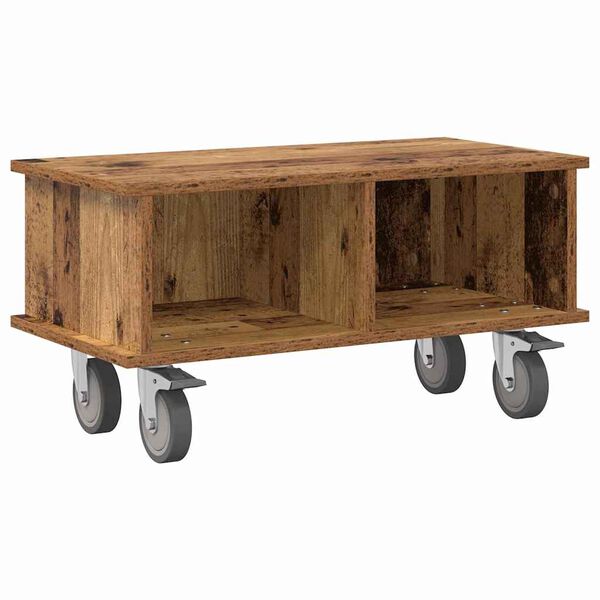 vidaXL TV-standaard Oudhout 68,5 x 35 x 35 cm Bewerkt hout