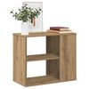 vidaXL Bijzetkast 60x30x50 cm bewerkt hout artisanaal eikenkleur