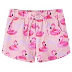Kindershorts met trekkoord 92 lichtroze