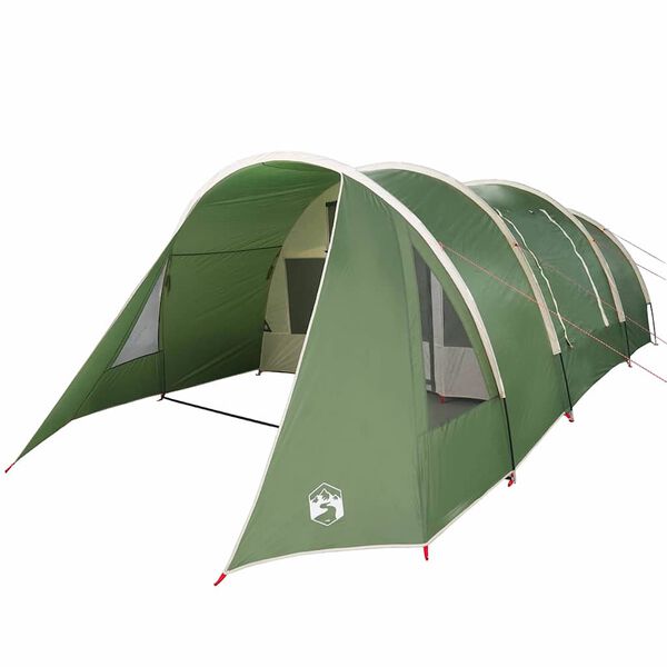 vidaXL Tunneltent met dak met opslag Groen en Wit 778 x 356 x 210 cm