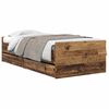vidaXL Bedframe met lade Oud Hout 90 x 190 cm Massief grenenhout