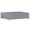 vidaXL Plantenbak 80x60 cm massief grenenhout grijs