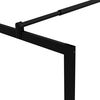 vidaXL Inloopdouchewand 90x195 cm gehard glas zwart