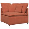 vidaXL Modulaire bank hoekmodule met kussens 100 cm rood oranje