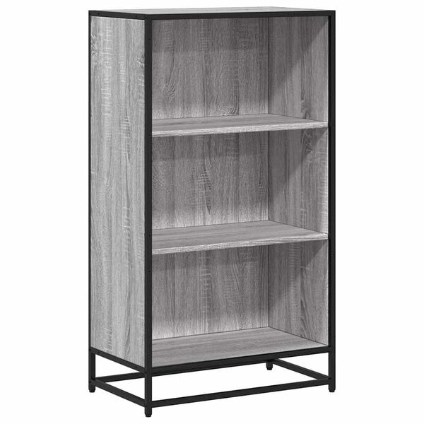 vidaXL Boekenkast 60x35x107,5 cm bewerkt hout grijs sonoma eikenkleur