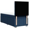 vidaXL Boxspring met matras stof blauw 90x190 cm