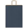 vidaXL Papieren zakken 50 st met hengsels 32x12x42 cm blauw