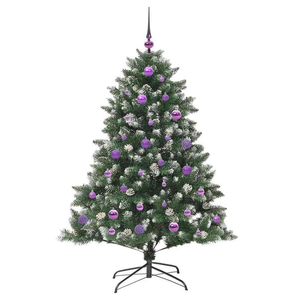 vidaXL Kunstkerstboom met 150 LED Groen 150 cm PVC en Plastic en Staal